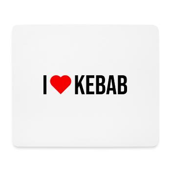 Ich mag Kebab - Mousepad (Querformat) - Weiß - Vorne