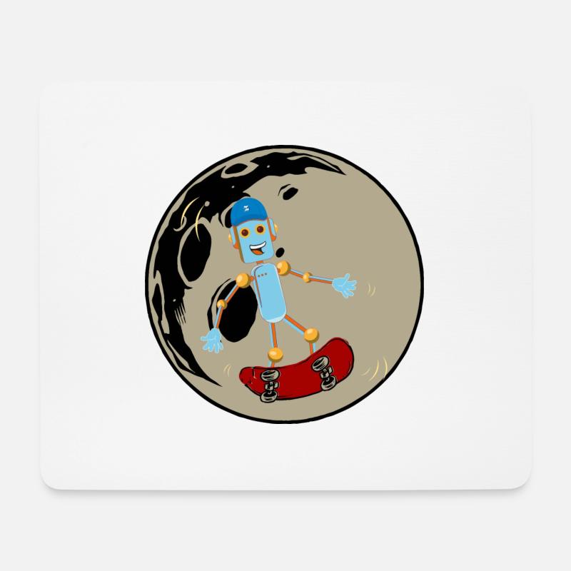 Skater Boy T-Shirt Geschenk - Mousepad (Querformat) - Weiß