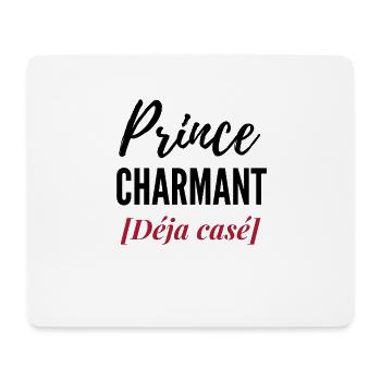 Prince charmant déjà casé - Tapis de souris (format paysage) - blanc - Devant