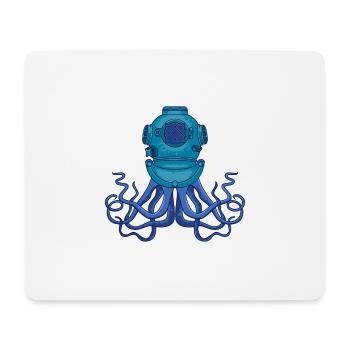 Kraken Oktopus Tintenfisch Taucher Geschenk - Mousepad (Querformat) - Weiß - Vorne