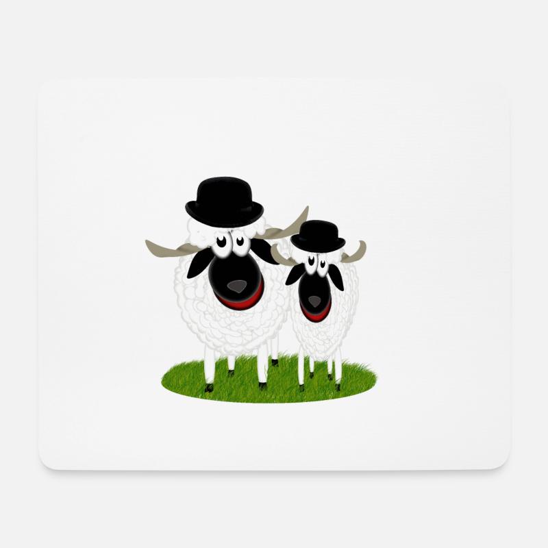 dick und doof - Mousepad (Querformat) - Weiß