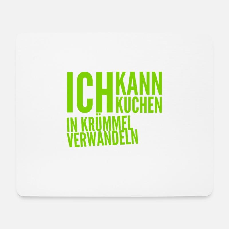 ich bin ein Krümmelmonster - Mousepad (Querformat) - Weiß