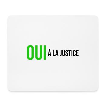 oui à la justice - Tapis de souris (format paysage) - blanc - Devant