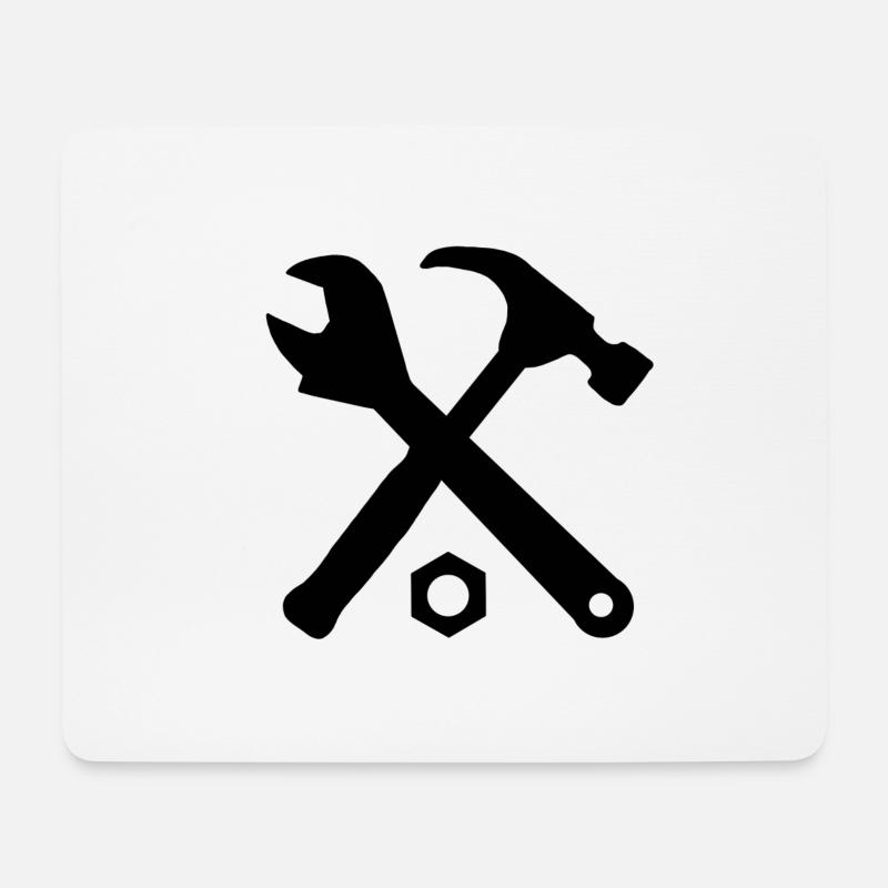 Werkzeug Handwerker Schraubenschlüssel Werkzeuge - Mousepad (Querformat) - Weiß