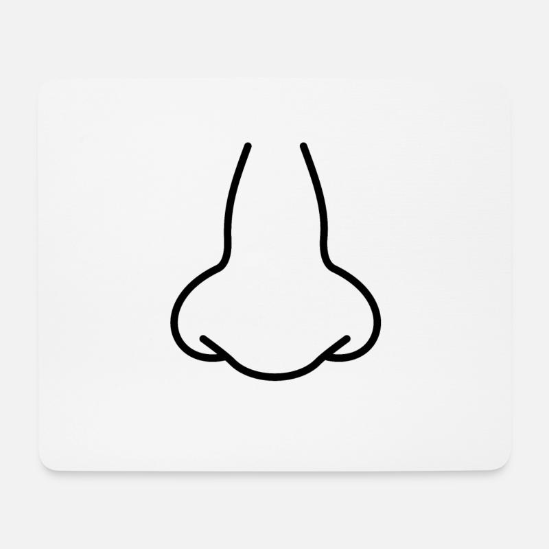 nose - Mouse Pad (horizontal) - white