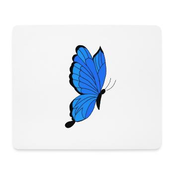 papillon - Tapis de souris (format paysage) - blanc - Devant