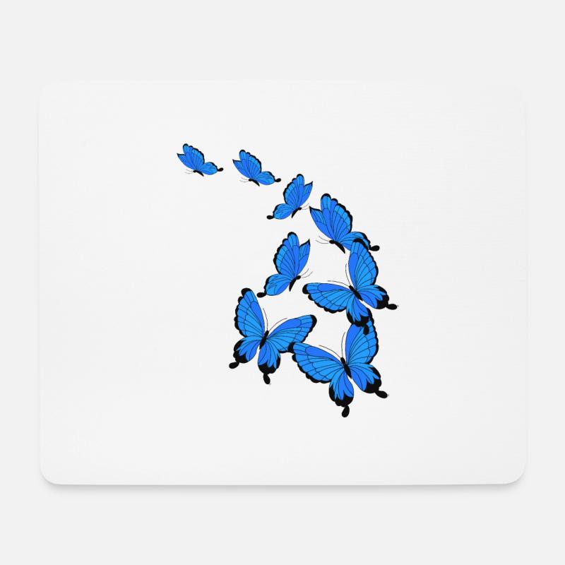 Schmetterlinge - Mousepad (Querformat) - Weiß