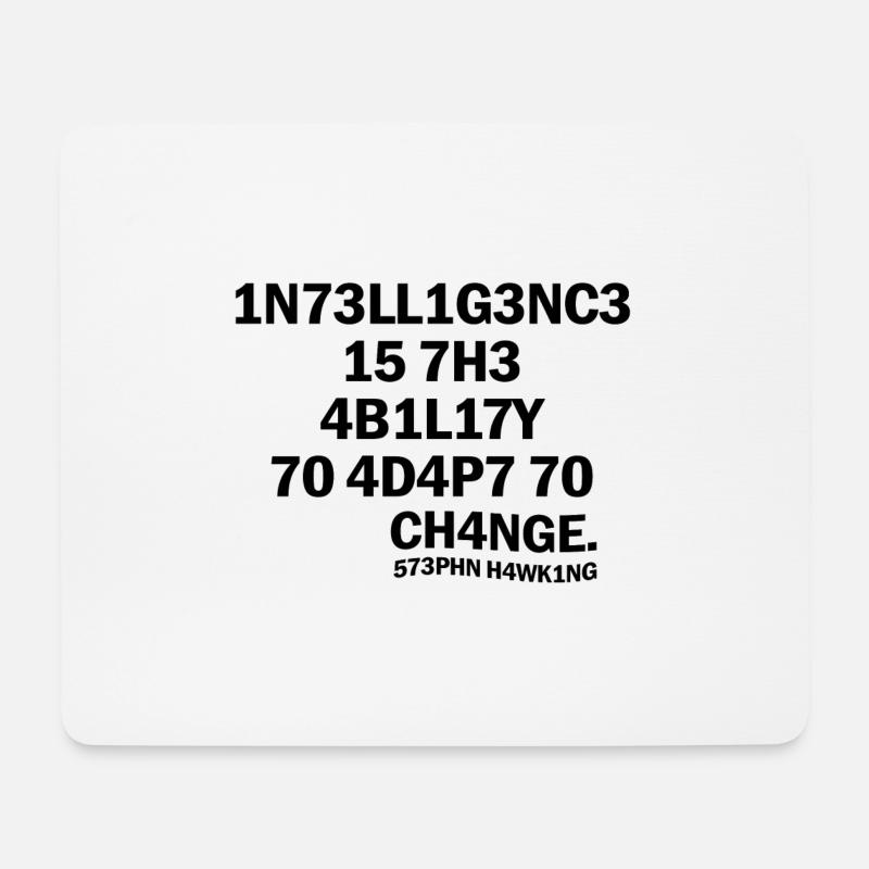 Inteligence Wissenschaft Spruch Physik Geschenk - Mousepad (Querformat) - Weiß