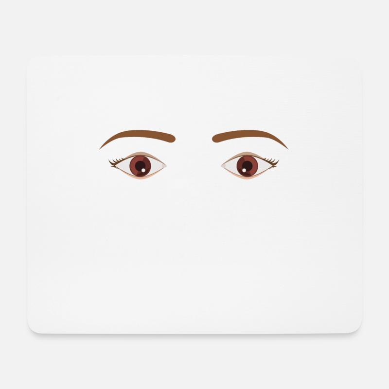 pretty eyes - Mouse Pad (horizontal) - white