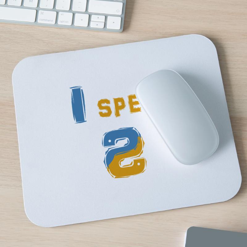 I Speak Python - For all Coder in Python Mouse Pad (horizontal)
