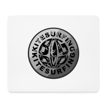 Kitesurf BigAir - Tapis de souris (format paysage) - blanc - Devant