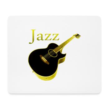 Acoustic jazz guitar - Mouse Pad (horizontal) - white - Front