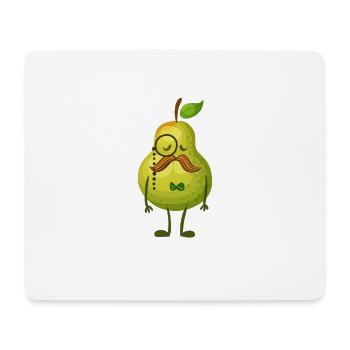 Herr Birne - Mousepad (Querformat) - Weiß - Vorne