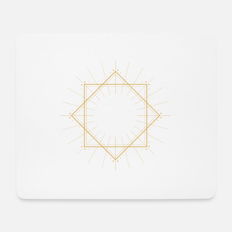 Geometric design - Mousepad (Querformat) - Weiß