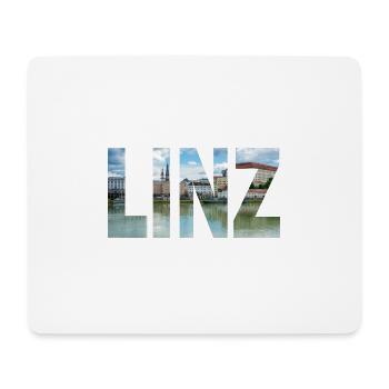 Paysage de Linz - Tapis de souris (format paysage) - blanc - Devant