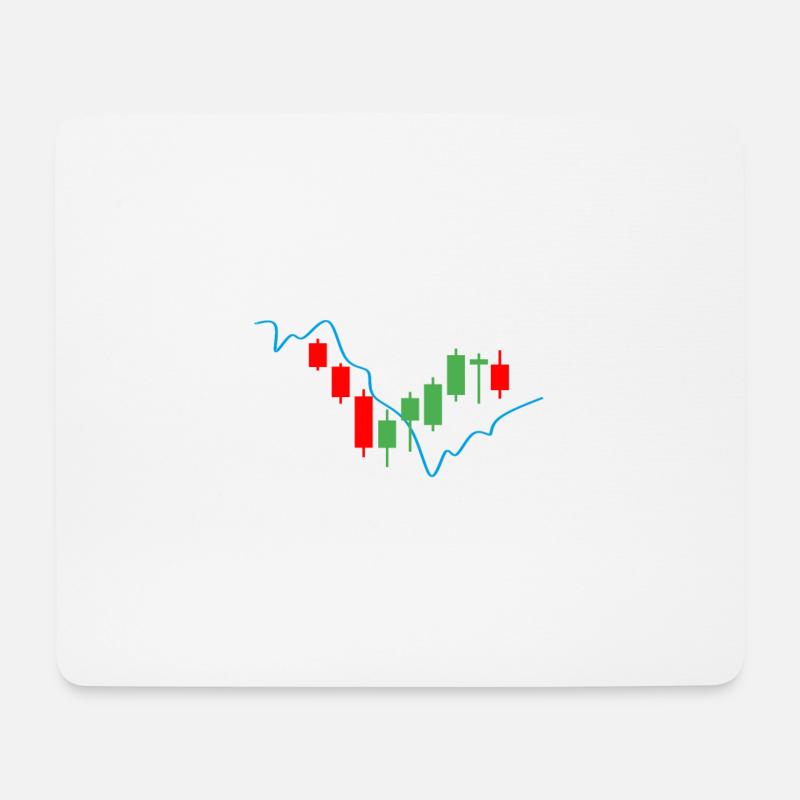 TRADING - Tapis de souris (format paysage) - blanc