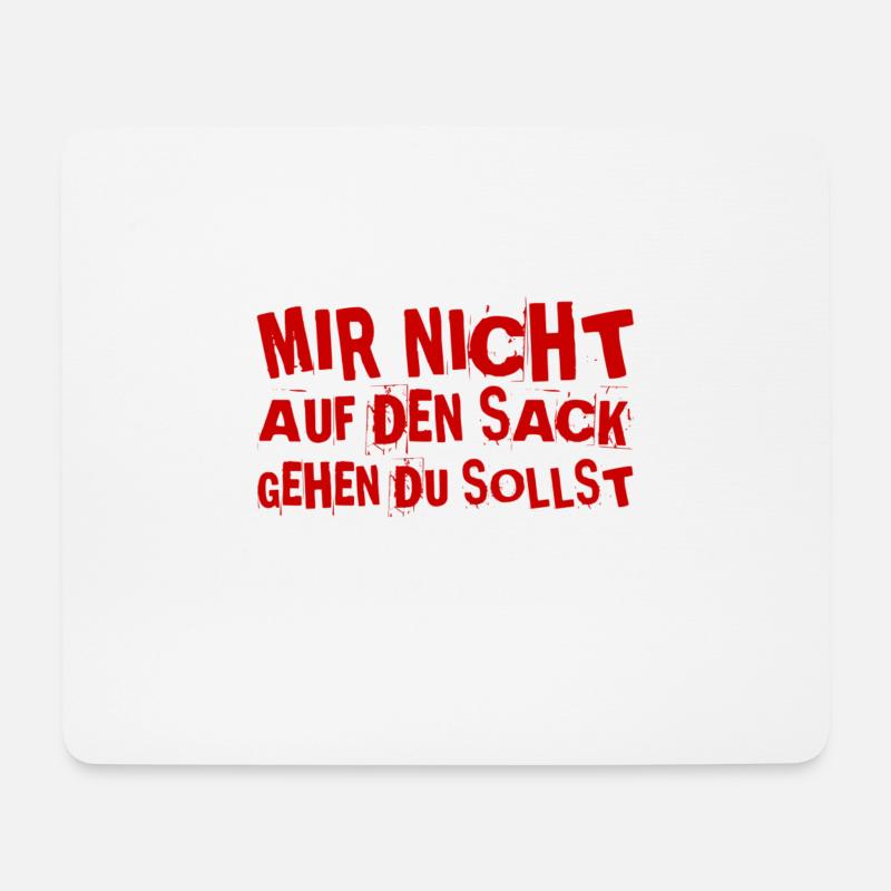 nerv mich nicht - Mousepad (Querformat) - Weiß