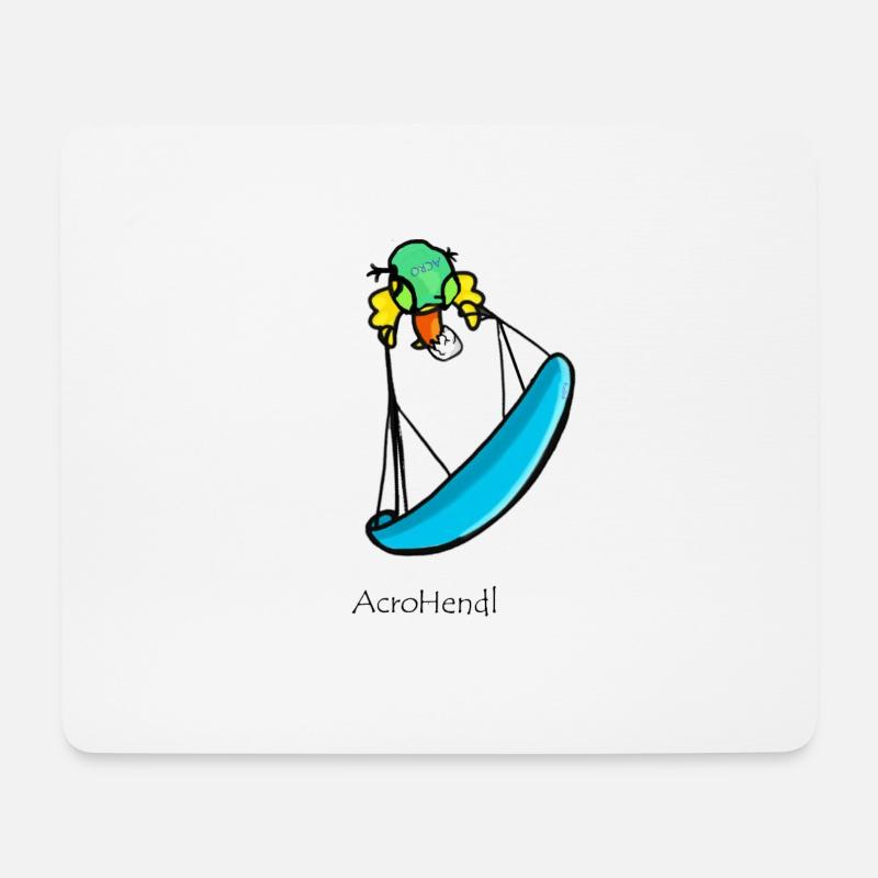 Gleitschirm Paragliding Humor Acro - Mousepad (Querformat) - Weiß