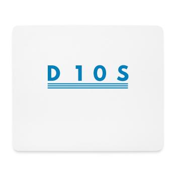 D10S - Mousepad (Querformat) - Weiß - Vorne
