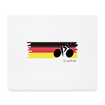 cyclist germany - Mouse Pad (horizontal) - white - Front