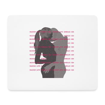 Passion Love Embrace Lesbian Love Design - Mousepad (Querformat) - Weiß - Vorne