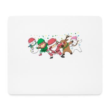 Dabbing Santa Elf Christmas Xmas Weinachten - Tapis de souris (format paysage) - blanc - Devant