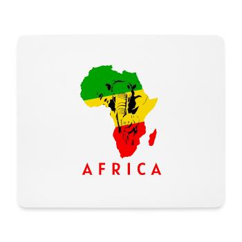 Afrika Karte Elefanten Liebhaber Südafrika Gift - Mousepad (Querformat) - Weiß - Vorne