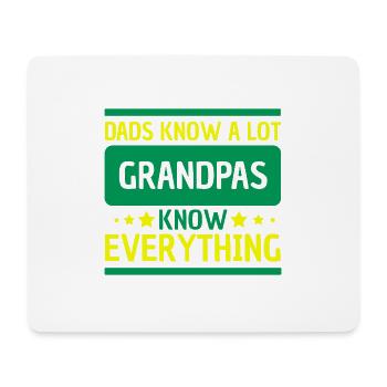 Dads Know A Lot Grandpas Know Everything Geschenk - Mousepad (Querformat) - Weiß - Vorne
