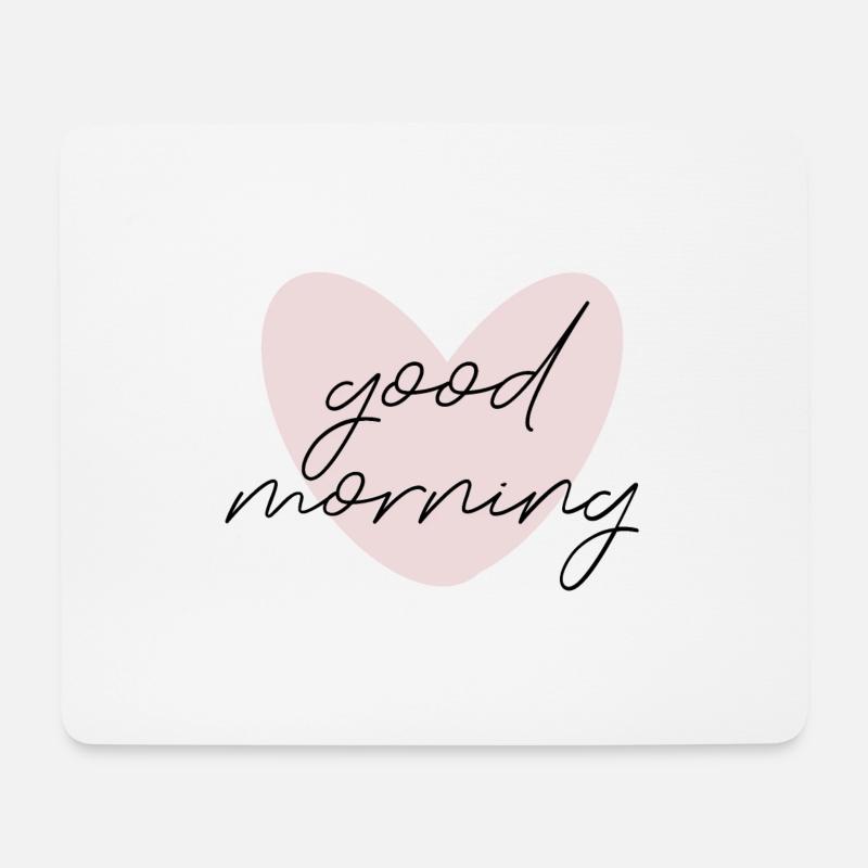 Guten Morgen - Mousepad (Querformat) - Weiß