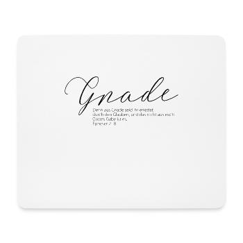 Gnade - denn aus Gnade seid ihr errettet Bibelvers - Mousepad (Querformat) - Weiß - Vorne
