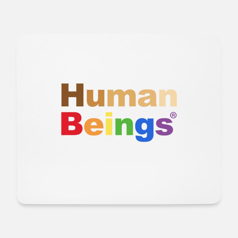 Human Beings - Mousepad (Querformat) - Weiß