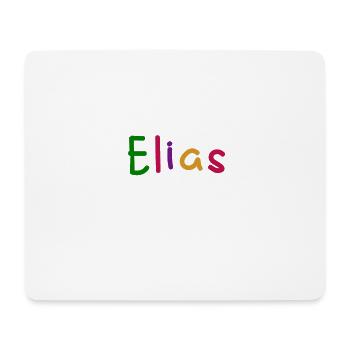 Elias prénom garçon nom couleur police de couleur - Tapis de souris (format paysage) - blanc - Devant