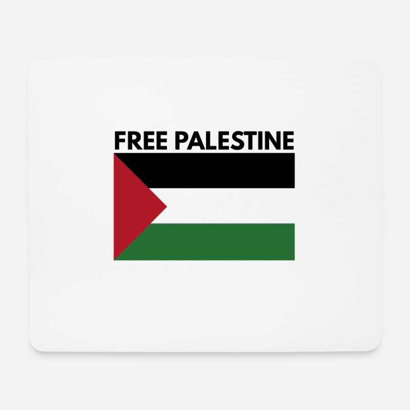 Freies Palästina - Mousepad (Querformat) - Weiß