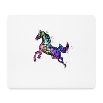 Cheval cheval - Tapis de souris (format paysage) - blanc - Devant