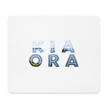 Double exposition Kia Ora Ocean New Zealand Gift - Tapis de souris (format paysage) - blanc - Devant