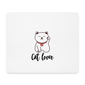 Cat lover - Mouse Pad (horizontal) - white - Front