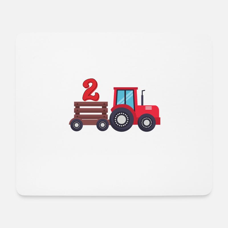 2nd birthday - Mouse Pad (horizontal) - white