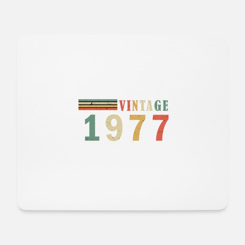 Jahrgang 1977 - Mousepad (Querformat) - Weiß