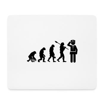 Evolution shérif police man Policier - Tapis de souris (format paysage) - blanc - Devant
