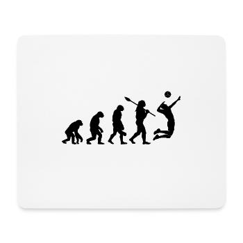 Evolution humain Volley sport - Tapis de souris (format paysage) - blanc - Devant