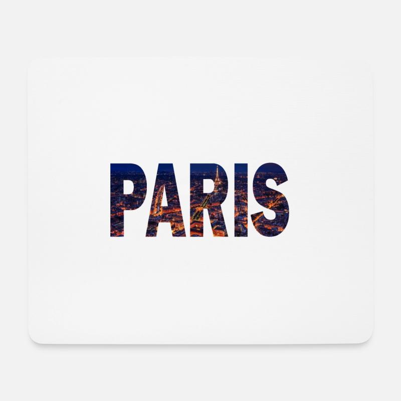 Paris paysage urbain - Mousepad (Querformat) - Weiß