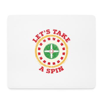 Roulette Spieler Roulette Croupier Geschenk - Mousepad (Querformat) - Weiß - Vorne