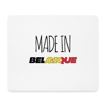 BELGIUM Made in - Mouse Pad (horizontal) - white - Front