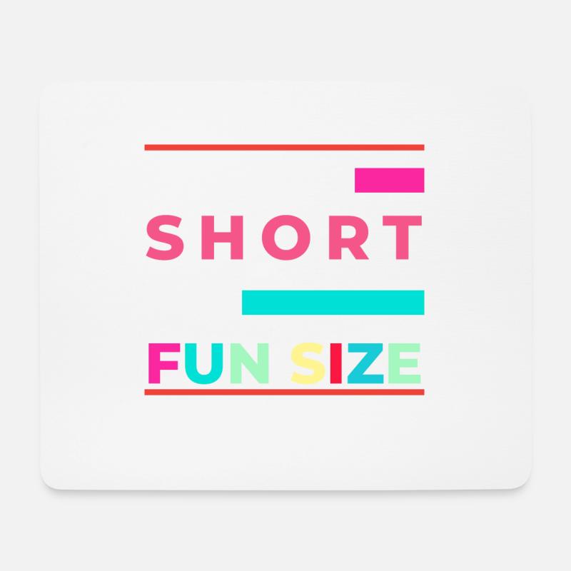 Ich bin nicht klein Ich bin lustig Größe Lustig - Mousepad (Querformat) - Weiß