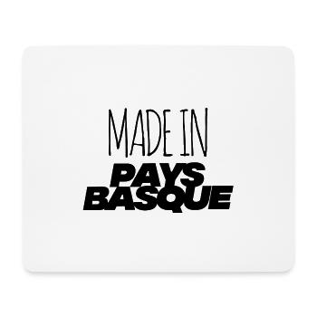 BASQUE COUNTRY Made in southwest Biarritz Bayonne - Mouse Pad (horizontal) - white - Front