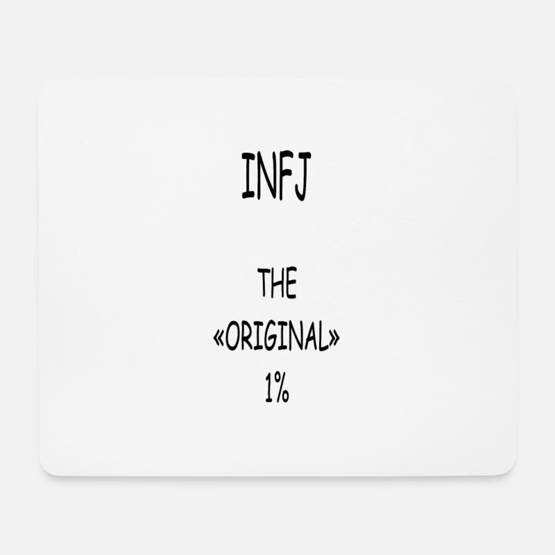 Infj the original Social Introvert Geschenk - Mousepad (Querformat) - Weiß