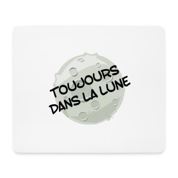 Toujours dans la lune - Tapis de souris (format paysage) - blanc - Devant