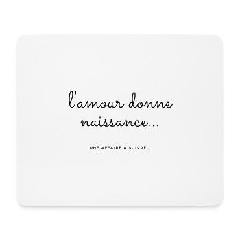 amour et naissance - Tapis de souris (format paysage) - blanc - Devant