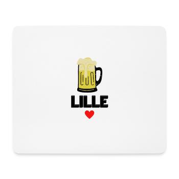 I love Lille - Tapis de souris (format paysage) - blanc - Devant