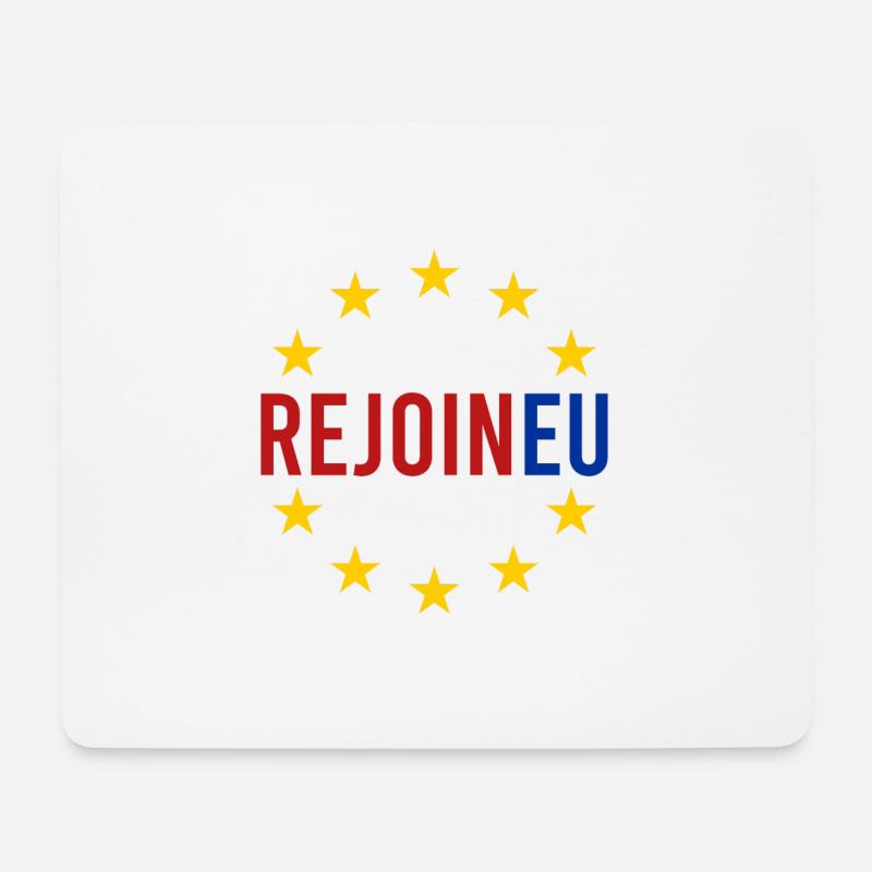 Treten Sie der EU wieder bei - Mousepad (Querformat) - Weiß